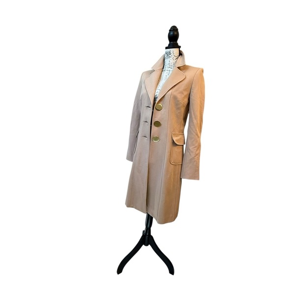 Elegant Tan Women's Coat Boston Proper - Picture 2 of 10